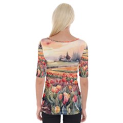 Wide Neckline T-Shirt 