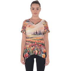 Cut Out Side Drop T-Shirt 