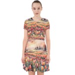 Tulips Field Tree Adorable in Chiffon Dress