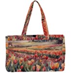 Tulips Field Tree Canvas Work Bag