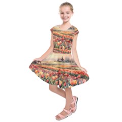 Kids  Short Sleeve Dress 