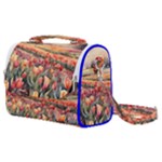 Tulips Field Tree Satchel Shoulder Bag