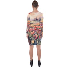 Asymmetric Cut-Out Shift Dress 