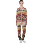 Tulips Field Tree Casual Jacket and Pants Set