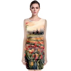 Sleeveless Velvet Midi Dress 