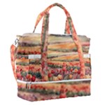 Tulips Field Tree Sports Shoulder Bag with Shoes Compartment