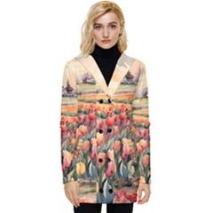 Button Up Hooded Coat  