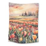 Tulips Field Tree Medium Tapestry