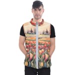 Tulips Field Tree Men s Puffer Vest