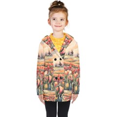 Kids  Double Breasted Button Coat 