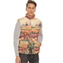 Men s High Neck Button Up Puffer Vest 