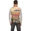 Men s High Neck Button Up Puffer Vest 