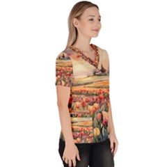 Women s V-Neck Scrub Top 