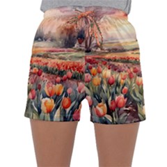 Women s Satin Sleepwear Shorts 