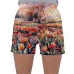 Tulips Field Tree Sleepwear Shorts