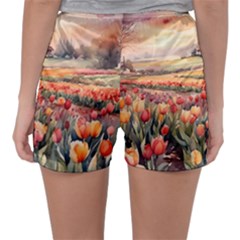 Women s Satin Sleepwear Shorts 