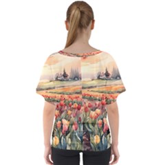 V-Neck Dolman Drape Top 