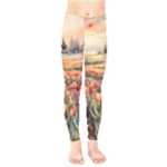 Tulips Field Tree Kids  Leggings