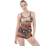 Tulips Field Tree Boyleg Tankini Set 