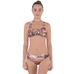 Tulips Field Tree Criss Cross Bikini Set