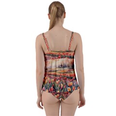 Twist Front Tankini Set 