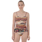 Tulips Field Tree Sweetheart Tankini Set