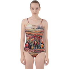 Cut Out Top Tankini Set 