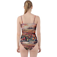 Cut Out Top Tankini Set 