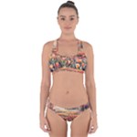 Tulips Field Tree Cross Back Hipster Bikini Set