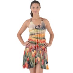Show Some Back Chiffon Dress 