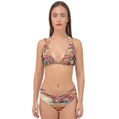 Double Strap Halter Bikini Set 