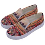 Tulips Field Tree Kids  Canvas Slip Ons