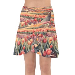 Wrap Front Skirt 