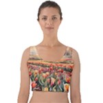 Tulips Field Tree Velvet Crop Top