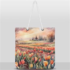 Full Print Rope Handle Tote (Large) 