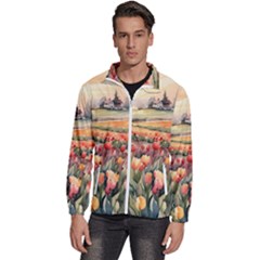 Men s High Neck Windbreaker 