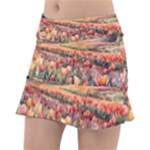 Tulips Field Tree Classic Tennis Skirt