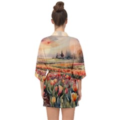 Half Sleeve Chiffon Kimono 