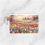 Tulips Field Tree Canvas Cosmetic Bag (Small)