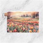 Tulips Field Tree Canvas Cosmetic Bag (Large)