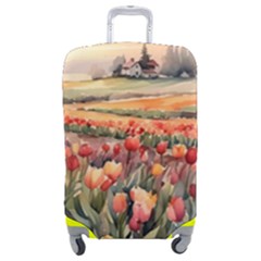 Tulips Field Tree Luggage Cover (Medium) from ArtsNow.com