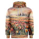 Tulips Field Tree Men s Overhead Hoodie