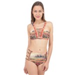 Tulips Field Tree Cage Up Bikini Set