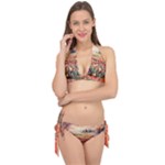 Tulips Field Tree Tie It Up Bikini Set