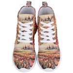 Tulips Field Tree Women s Lightweight High Top Sneakers