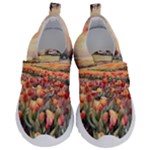 Tulips Field Tree Kids  Velcro No Lace Shoes