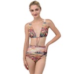 Tulips Field Tree Tied Up Two Piece Swimsuit