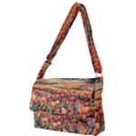 Tulips Field Tree Full Print Messenger Bag (S)