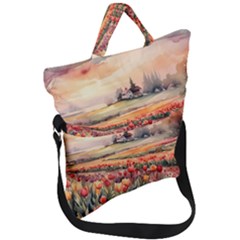 Fold Over Handle Tote Bag 