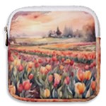 Tulips Field Tree Mini Square Pouch